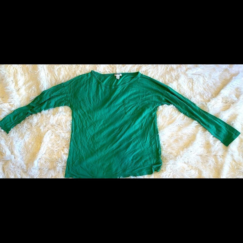 Long sleeve T Shirt• OLD NAVY•GREEN •sz M